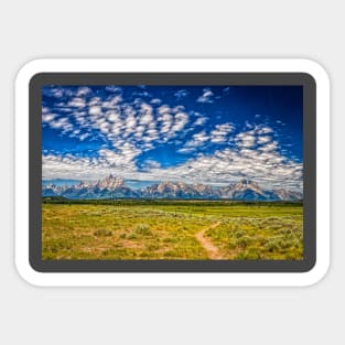 Grand Teton Mountain Range Sticker